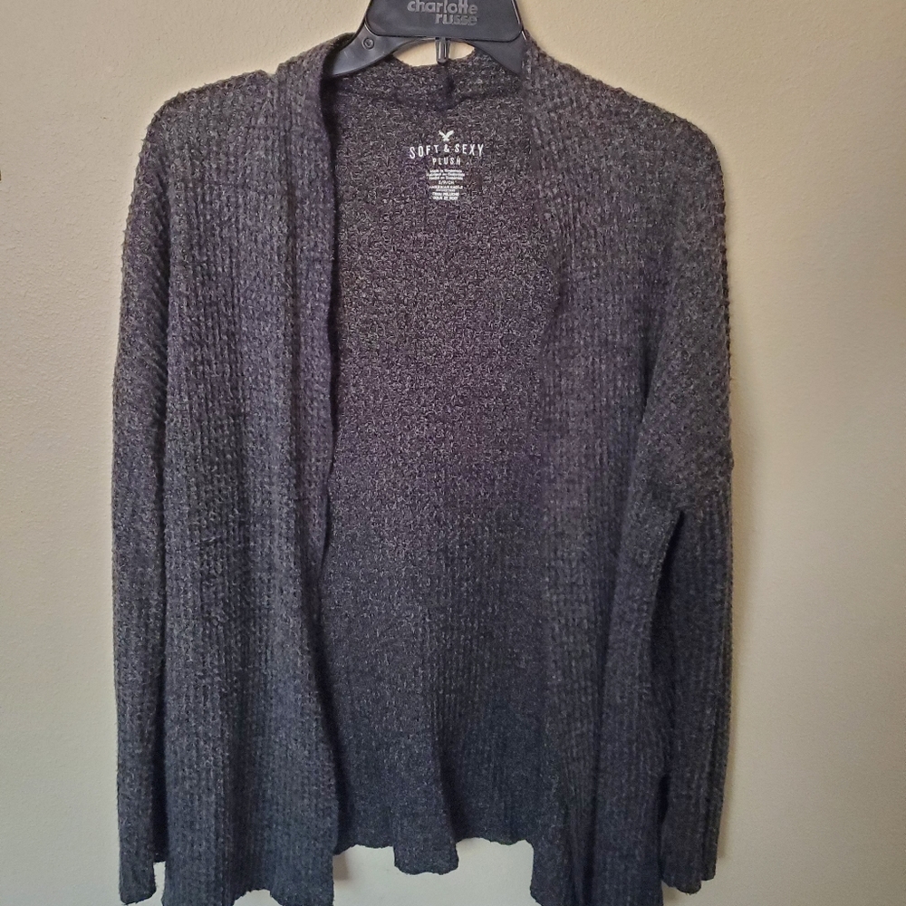 Dark gray cardigan